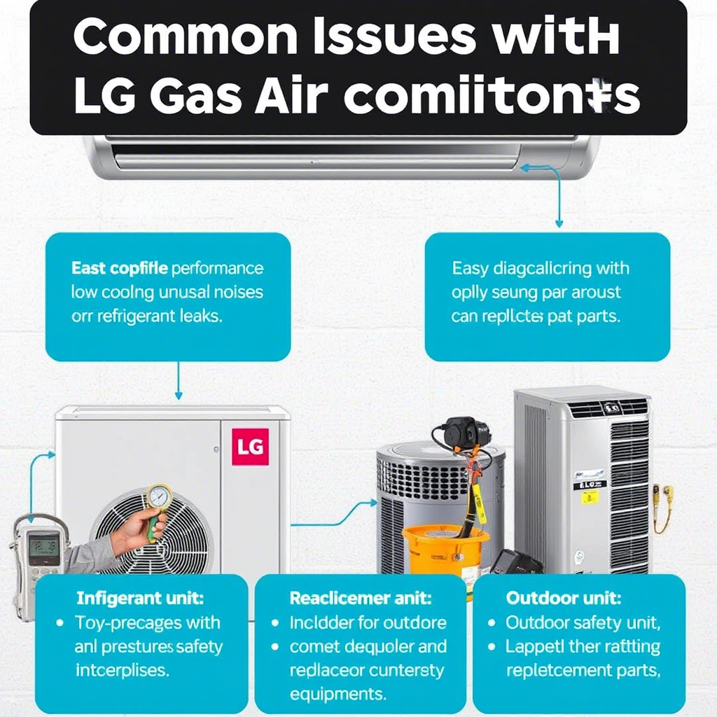 مشکلات رایج کولر گازی الجی و راهحلها