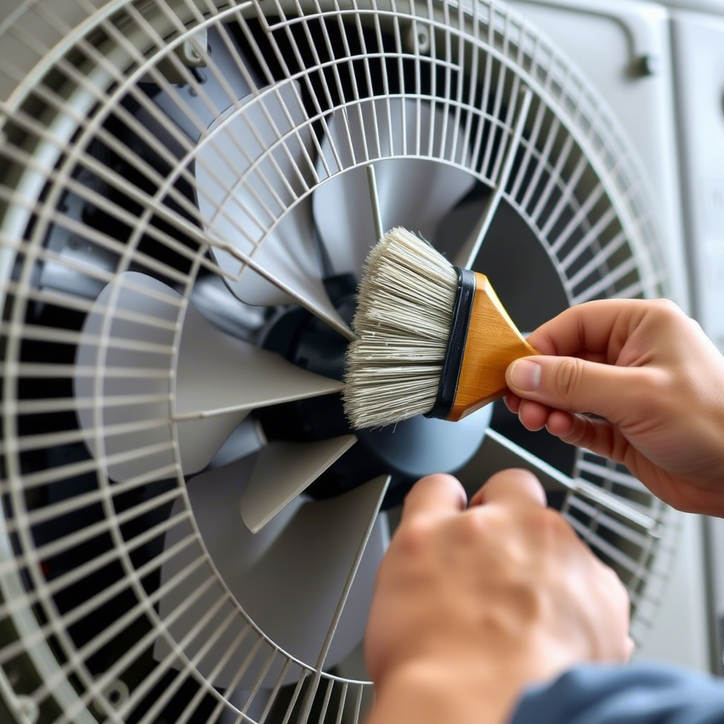 تمیز کردن فن کولر گازی برای کاهش صدای زیاد هنگام روشن شدن